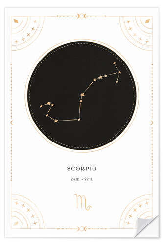 Wall sticker Scorpio zodiac sign