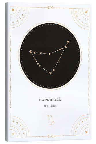 Canvas print Zodiac sign Capricorn / Capricorn