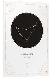 Foam board print Zodiac sign Capricorn / Capricorn