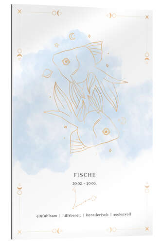 Gallery print Zodiac sign Pisces (German)