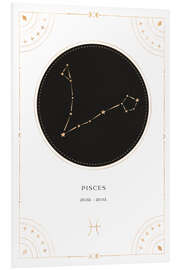 Foam board print Zodiac sign Pisces / Pisces