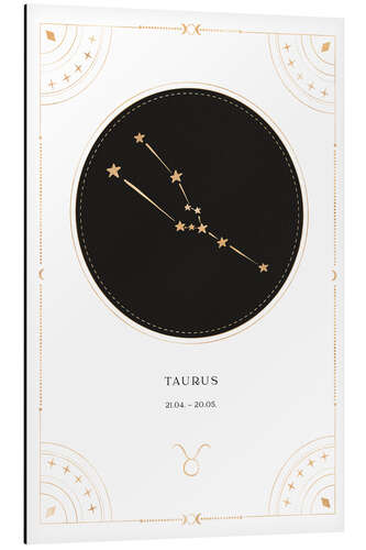 Aluminiumsbilde Zodiac sign Taurus / Taurus