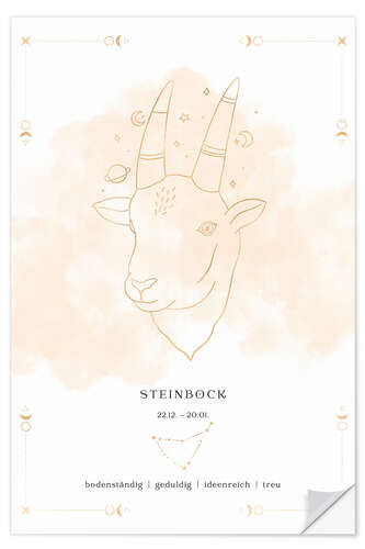 Wandsticker Sternzeichen Steinbock