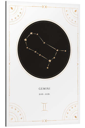 Aluminiumsbilde Zodiac sign Gemini / Gemini