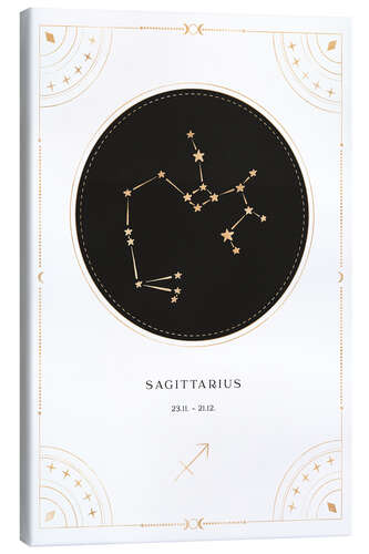 Canvas print Zodiac sign Sagittarius / Sagittarius