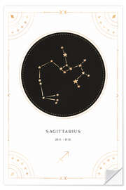 Selvklebende plakat Zodiac sign Sagittarius / Sagittarius