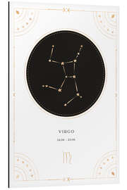 Aluminium print Virgo zodiac sign