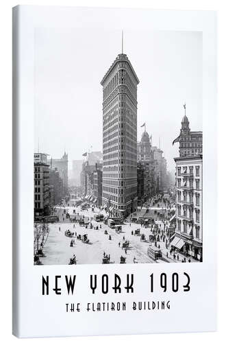 Canvas print Historisches New York: Flatiron Building 1903