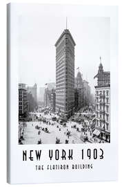 Leinwandbild Historisches New York: Flatiron Building 1903