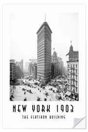 Wandsticker Historisches New York: Flatiron Building 1903