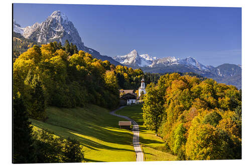 Aluminium print Autumn in Upper Bavaria