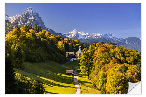 Naklejka na ścianę Autumn in Upper Bavaria