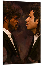 Foam board print Pulp Fiction, Vincent Vega, Jules Winnfield