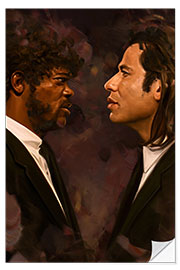 Wall sticker Pulp Fiction, Vincent Vega, Jules Winnfield