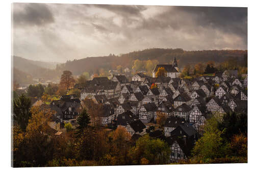 Acrylic print Half-timbered houses Freudenberg