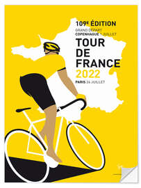 Selvklæbende plakat Cycling France 2022