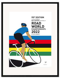 Impresión de arte enmarcada Cycling world championships 2022