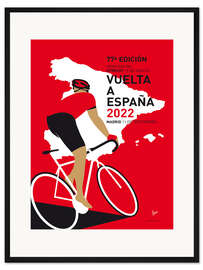 Gerahmter Kunstdruck Radsport Spanien 2022