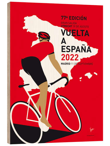 Cuadro de madera Cycling Spain 2022