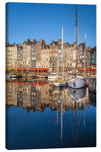 Canvastavla Honfleur Harbor, Normandy