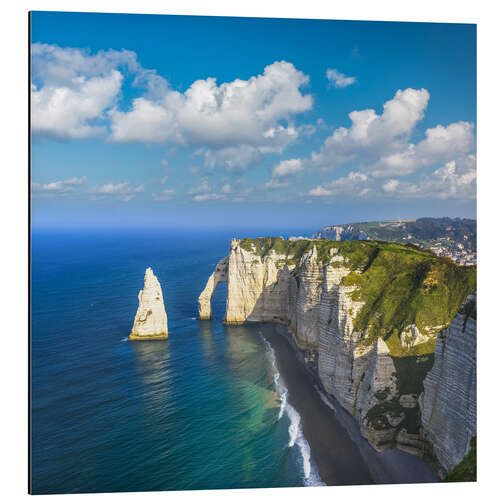 Tableau en aluminium Falaise d'Étretat, Normandie