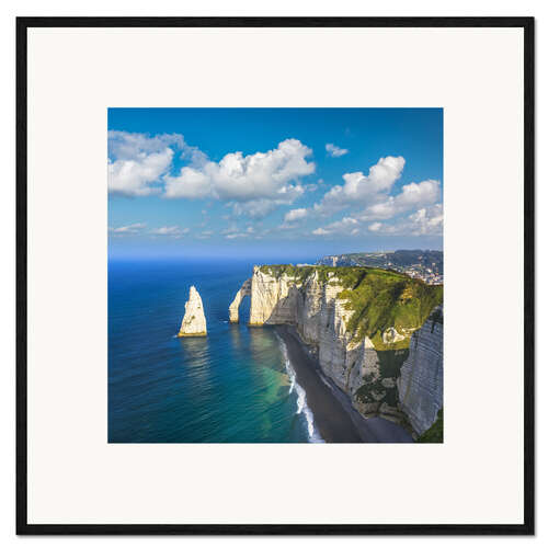 Framed art print Falaise d'Étretat, Normandy