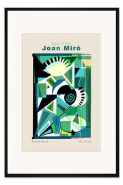 Gerahmter Kunstdruck Joan Miró - Broken glass
