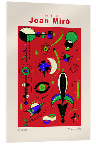 Acrylic print Joan Miró - Process