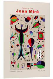 Foam board print Joan Miró - Connect them all