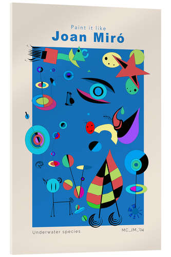 Acrylglas print Joan Miró - Underwater species