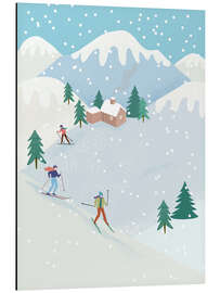 Magnettafel Langlauf