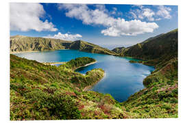 Quadro em PVC Lagoa do Fogo crater lake in the Azores