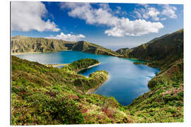 Galleriataulu Lagoa do Fogo crater lake in the Azores