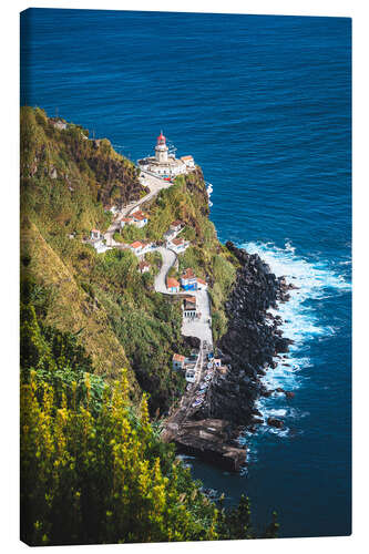 Tableau sur toile Lighthouse in the Azores