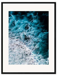 Framed art print Wild surf in the Azores