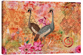 Canvas print Oriental Jungle Cranes