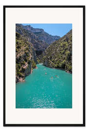Gerahmter Kunstdruck Gorges du Verdon, Provence