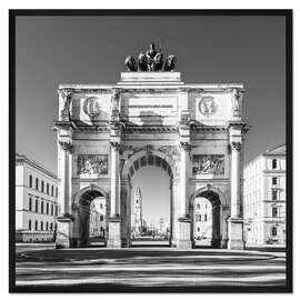 Gerahmter Kunstdruck Siegestor in München