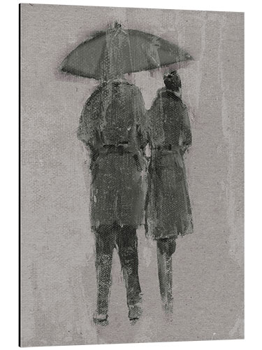 Aluminium print Rain Romance II