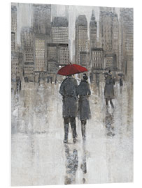 Foam board print Rain in the City I