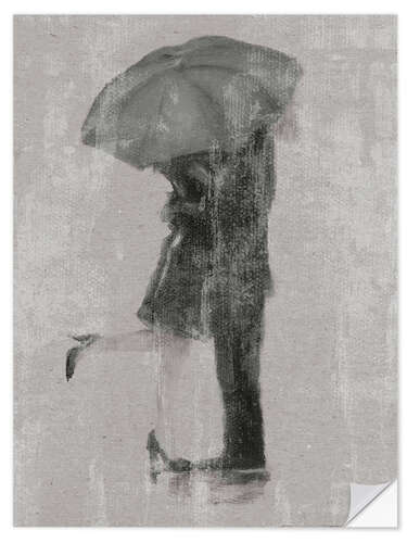 Wandsticker Regen-Romantik I