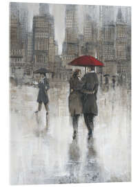 Acrylic print Rain in the City II