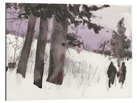 Tableau en aluminium Woodland Sketch II