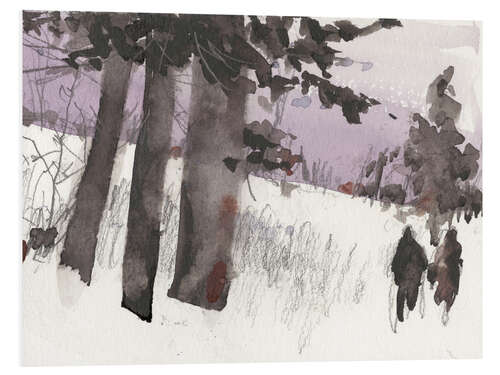 Foam board print Woodland Sketch II