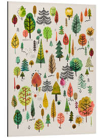 Magnettafel Bunte Parkbäume