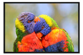 Gerahmter Kunstdruck Liebespaar