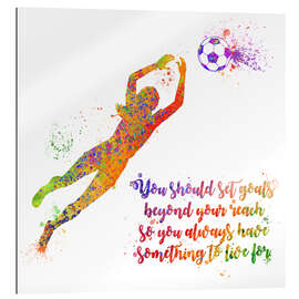 Gallery print Women&#039;s soccer silhouette