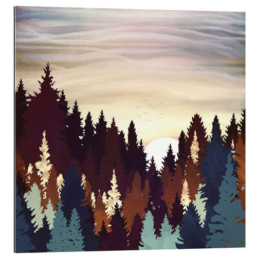 Galleriprint Autumn Forest Sunset