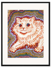 Gerahmter Kunstdruck Kaleidoskop-Katzen III