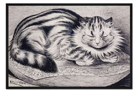 Gerahmter Kunstdruck Mieze